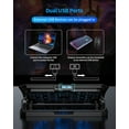 thumbnail image 4 of Laptop Cooling Pad for 12-15.6 Inch, 6 Cooler Fans with Blue Lights, Laptop Cooling Stand with 2 USB Ports (Blue), 4 of 4