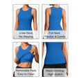 thumbnail image 3 of ANFERRY Ribbed Workout Tank Tops for Women Seamless Full Length Athletic Camisole with Built in Bra, 3 of 9