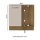 thumbnail image 2 of Mueble de Cocina de Esquina 1 Puerta 60 cm Agata Madesa, 2 of 5
