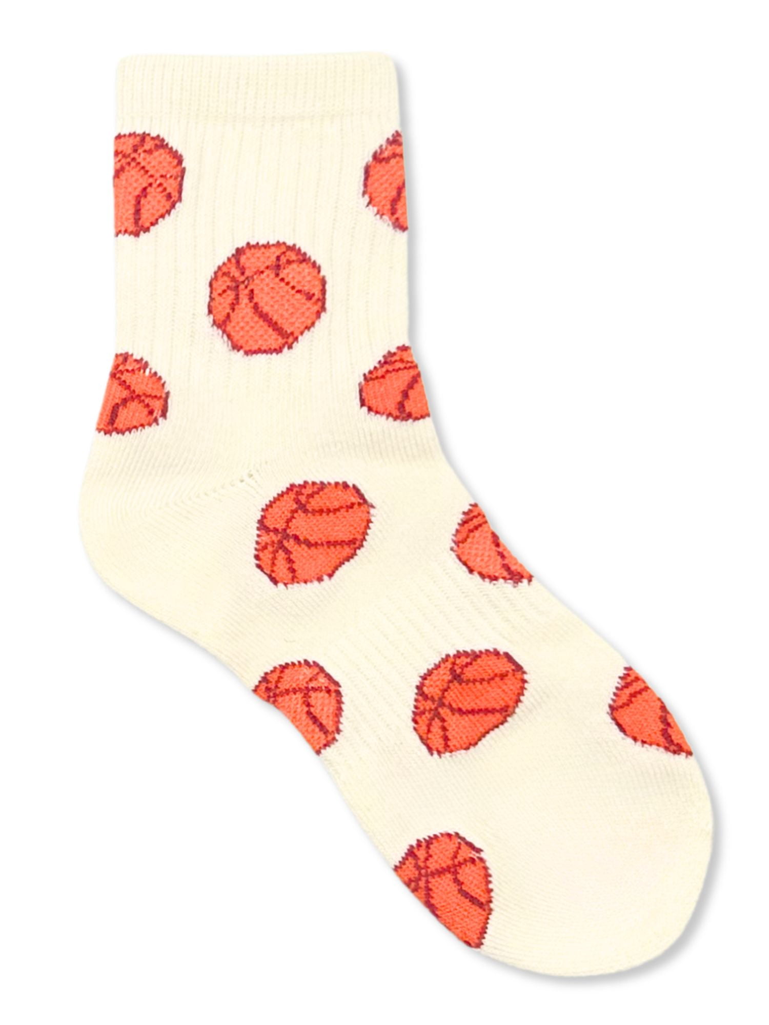 Wonder Nation Boys Sport Balls Mid-Crew Socks, 6-Pack, Sizes S-L