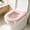 Pink, variant on Waterproof EVA Toilet Seat Cover with Lift Tab, All Seasons Universal Washable Soft Toilet Seat Cushion, Non-Slip Reusable Quick Dry Bathroom Toilet Pad for Standard Oval Toilets