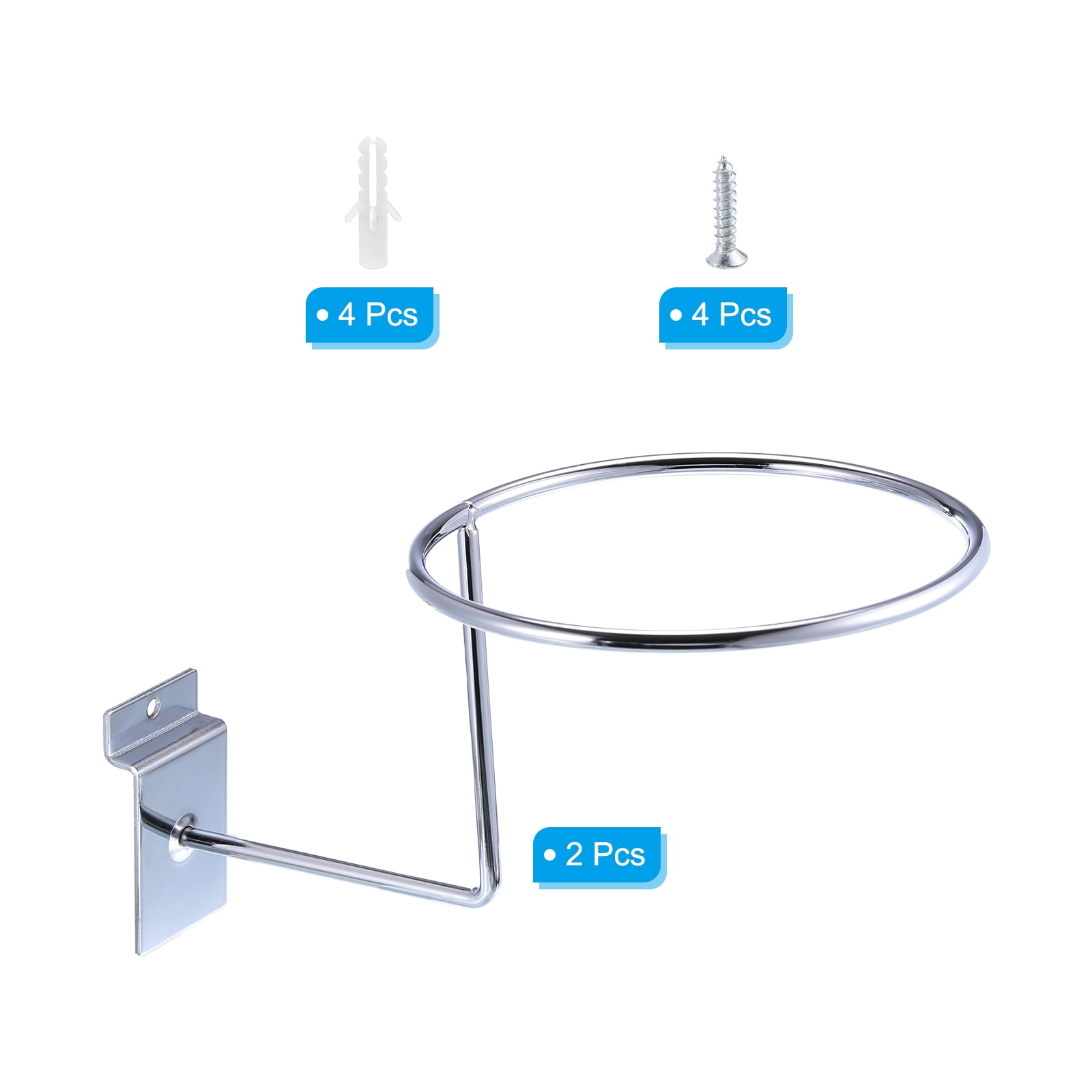 Unique Bargains 2Pcs Motorcycle Helmet Holder Wall Mount for Caps Hats Jacket Basketball
