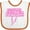White and Orange, variant on Inktastic These Fools Put My Cape on Backwards&reg; Bolt Pink Girls Baby Bib