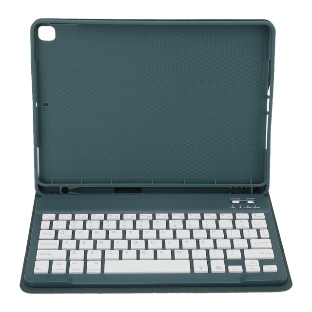 Tablet Keyboard Case, Magnetic Tablet Wireless Keyboard 7 Color Backlit with Pen Holder for Writing Drawing Roseate,Green,Blue