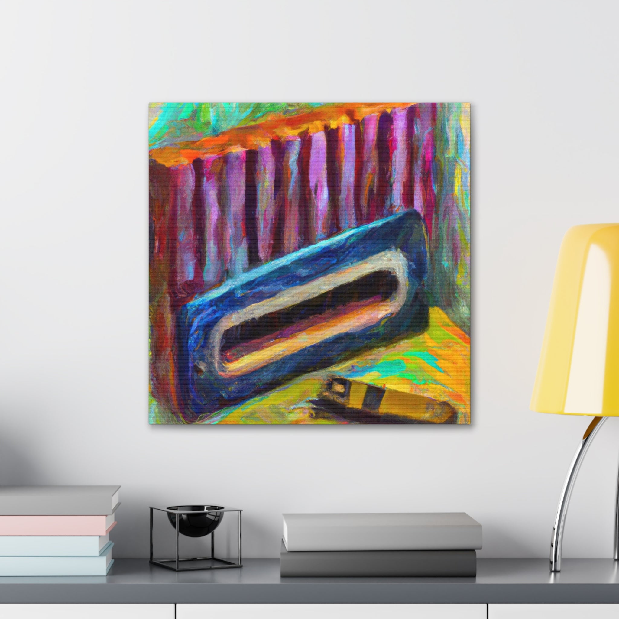 "Harmonica in Fauvism" - Canvas