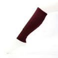 thumbnail image 3 of Women Knit Simple Solid Color Thermal Knee High Calf Slouch Socks Black, 3 of 3