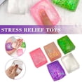 thumbnail image 2 of Simulated Ice Kneading Stress Relief Crystal Pink Transparent Toy I3I5, 2 of 8
