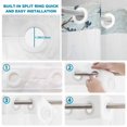 thumbnail image 4 of No Hook Shower Curtain, Vintage Farmhouse Shower Curtains for Bathroom with See Through Top Window, Blue Country Texas Star Vines Wooden Waterproof & Washable Bath Curtain Stand Up Stall 36"x72", 4 of 9