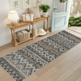 thumbnail image 4 of FairOnly 2'x 6'Boho Print Runner Rugs for Hallway Washable Soft Non Slip Low Pile Floor Cover for Kitchen Bedroom,Brown, 4 of 7