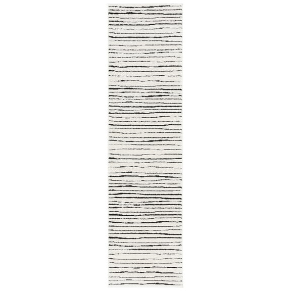 SAFAVIEH Melody Leo Modern Area Rug, Ivory/Black, 2'2" x 8'