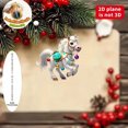 thumbnail image 4 of Kumdkd Acrylic 2D Flat Christmas Trailer Ornament, Holiday Home Decoration Pendant for Christmas Tree, Mantel, Table Setting, Festive Interior Decor, Easy-Hang Holiday Accent for Seasonal Display, 4 of 6