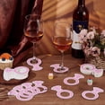 thumbnail image 5 of 150pcs Paper Wine Glass Charms Blank Goblet Marker Diamond 100x65x0.5mm Inner Diameter: 38mm, 5 of 6