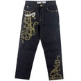 thumbnail image 5 of Pantalones vaqueros de hip hop bordados para hombre, pantalones de skate holgados casuales de hip hop de moda HIPHOP de talla grande, 5 of 5