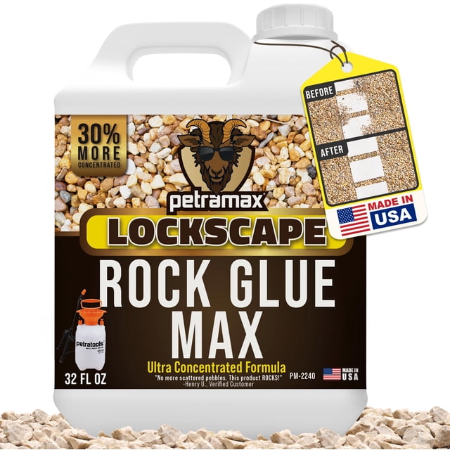 Petra Rock Glue Max 946 ml, fijador de grava seguro para mascotas