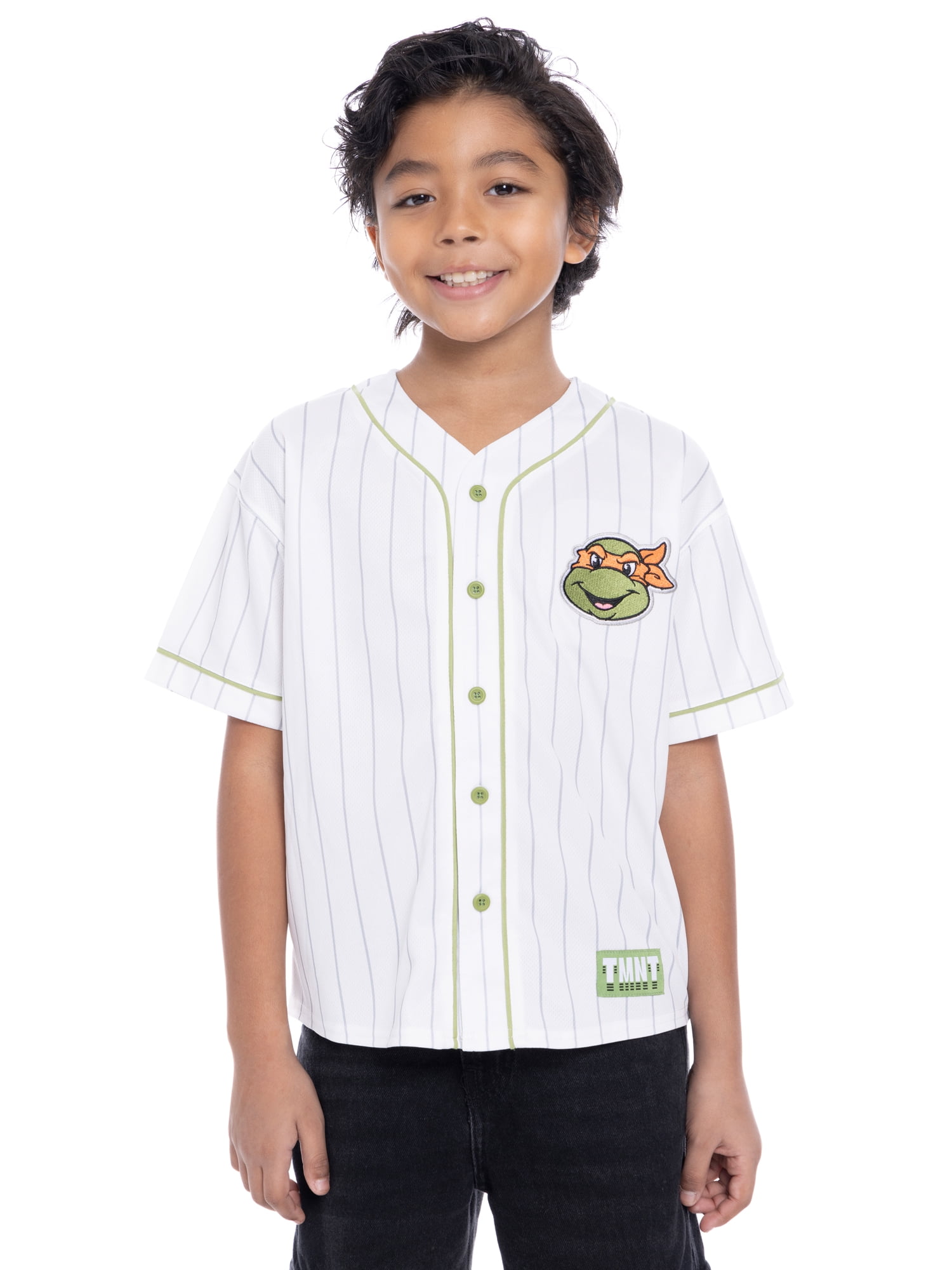 Teenage Mutant Ninja Turtles Boys Character Graphic Baseball Jersey, Sizes 4-18