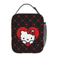 thumbnail image 6 of Anime Cat Pattern Portable Lunch Bag for Women, Reusable Thermal Tote for Travel and Daily Use, 6 of 6