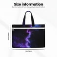 thumbnail image 3 of Pofeuu Purple And Blue Nebula Print Laptop Bag Carrying - Computer Bag Laptop Case Shoulder Slim Work Travel, 3 of 8