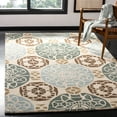 thumbnail image 2 of SAFAVIEH Wyndham Louise Medallion Area Rug, Beige/Blue, 7' x 7' Square, 2 of 8