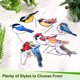 thumbnail image 4 of Uxcell 1-Pack Abrazaderas para Macetas de Aves, Estacas de Jardín de Colibrí de Acrílico de 3.2" para Decoración de Colgadores de Jardineras [Estilo 12], 4 of 7