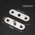 thumbnail image 4 of 40PCS Shed Puerta Bisagras Cocina Gabinete Oculto 360 Grados de Rotación de Pivote de Acero Inoxidable Giratorio 57x16mm, 4 of 5