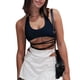 thumbnail image 1 of Camiseta sin espalda para mujer, camiseta negra con cuello halter y entrecruzamiento, camiseta con cuello halter de primera calidad, 1 of 9
