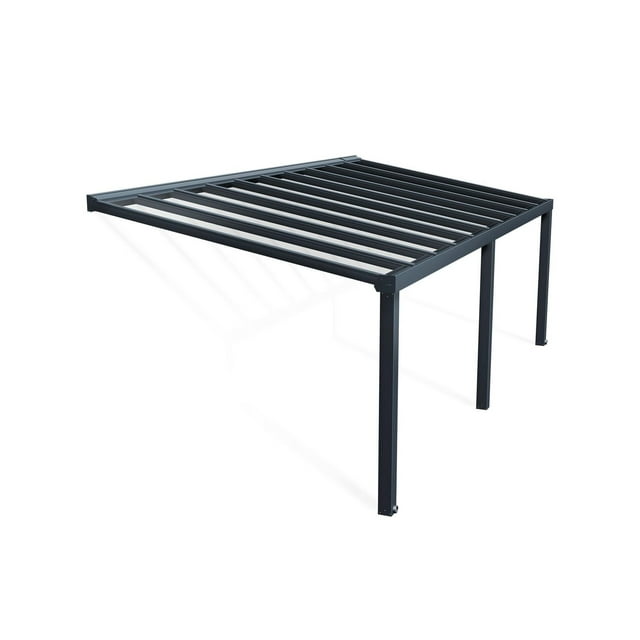 CANOPIA by PALRAM Stockholm Ensemble de couverture de patio de 11 pi x 24 pi - Gris
