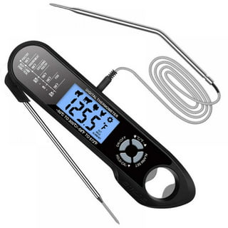 SpitJack Dual Sensor Meat and Oven Thermometer for Rotisserie Cooking Whole  Pig, Hog, Lamb and Turkey. Internal and External Meat Probe for Grill