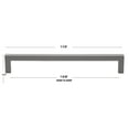 thumbnail image 4 of GlideRite 7-9/16 in. (192mm) Center-Center Solid Square Bar Cabinet Pull, Graphite Gray, 10 Pack, 4 of 4