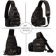 thumbnail image 3 of Bolso de hombro - Mochila bandolera militar con puerto de carga USB y portabotellas para trekking, acampada, senderismo, viajes, camuflaje, 3 of 5