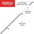 thumbnail image 6 of Zebco Rhino Tough Cross-Weave Glowtip Spinning Fishing Rod, 5-Foot 6-in 2-Piece Rod, 6 of 11