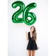 thumbnail image 4 of Globos Número Enyeopd 40" Decoración de Fiesta Verde, 4 of 6