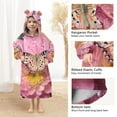 thumbnail image 4 of BZSMCE Wearable Blanket Hoodie Fashion Butterfly on Blossom Beauty Home Wear, 4 of 7