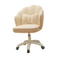 thumbnail image 2 of Luzkey 360 Degree Swivel Office Chair Computer Task Stool for Apartment Office Home Beige, 2 of 8