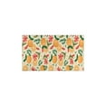thumbnail image 2 of 2 Piece Orange Floral Rug Kitchen Rug Set, Decor Kitchen Rugs, Absorbent Non-Slip Washable Floor Mats, Home Indoor Runner Rugs 17"x47"+17"x30", 2 of 7