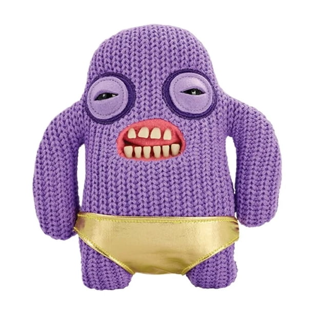 HIXOWIA Fuggler Funny Ugly Monster Gold Fugg, 9" Fugglers Plush Toys Collectible Mr Needles, Soft Plushies Stuffed Animal Fuggler with Teeth Birthday Halloween Christmas Gifts for Kids 4+