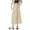 Khaki, variant on UYISJ Eight Cut Culottes for Women High Waist Wide Leg Pant Skirt Thin Casual Straight Solid Color Pant Skirt with Pockets L