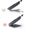 thumbnail image 4 of Paquete de 4 salvamanteles de silicona plegables gruesos antideslizantes, almohadilla plegable resistente al calor con diseño de cruz plegable, 4 of 7