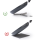 thumbnail image 4 of Paquete de 4 salvamanteles de silicona plegables gruesos antideslizantes, almohadilla plegable resistente al calor con diseño de cruz plegable, 4 of 7