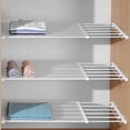 thumbnail image 6 of Closet Tension Shelf & Rod Expandable, Adjustable Storage Rack Metal Organizer Diy Divider Separator for Cabinet Wardrobe Cupboard Kitchen Bathroom by WEIWEIGG, 6 of 6