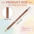 thumbnail image 2 of Uxcll Watercolor Pencils,Brown Color Pencil Set Sketch Coloring Drawing Colored Pencils Bulk Artist Drawing Supplies for Adult Coloring Book Blending, 3 Pcs, 2 of 6