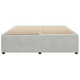 thumbnail image 6 of Pemberly Row Contemporary Velvet California King Bed Frame in Light Grey, 6 of 9