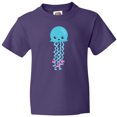 thumbnail image 3 of Inktastic Cute Jellyfish, Little Jellyfish, Blue Jellyfish Youth T-Shirt, 3 of 5