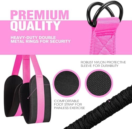 Pull Up Assistance Bands, Resistance Bands for Pull Up Bar Workout, Adjustable Heavy Duty Pull Up Assist Equipment with 4 Assistance Bands, Home Gym Fitness Exercise Strength Training Red