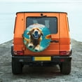 thumbnail image 6 of Sikiie Dog Underwater Adventure PVC Leather Spare Tire Wheel Cover Spare Tire Cover, for Car Truck SUV Camper Trailer Universal Fit(14-17in)-17 inch, 6 of 6