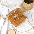 thumbnail image 6 of Gocvo Summer Handmade Woven Bag for Women Chain Shoulder Beach Bag Vacation Rattan Crossbody Bag Cute Gifts for Women | Elephant, 6 of 7