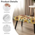 thumbnail image 6 of Whosucclay Sunflower Floral Print Stretch Dining Bench Cover Wear Resistant Bench Slipcovers Breathable Bench Seat Furniture Protector Universal Bench Protectors for Bedroom, Kitchen, 6 of 7
