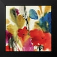 thumbnail image 2 of Jensen, Asia 12x12 Black Modern Framed Museum Art Print Titled - Watercolour Florals II, 2 of 5