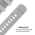 thumbnail image 3 of Correa de reloj de silicona de 22 mm de ancho Uxcell para Gear S3 Classic, Gear S3 y GT/Smart Watch, gris, 3 of 5
