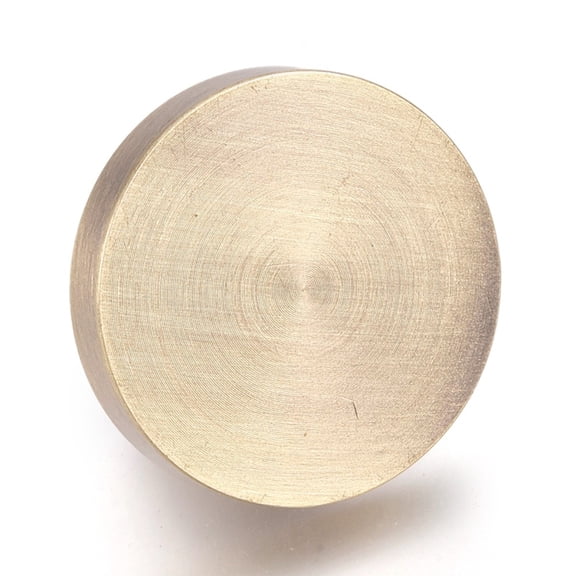Blank Wax Seal Brass Stamp Head without Engraving Logo for Wax Seal Stamp Round Bronze 25.5x5mm Hole: 8mm