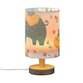thumbnail image 2 of Funny Hippos on Grassland Table Lamp with USB Port LED Warm Light Lamp Night Light Home Decor, 2 of 7
